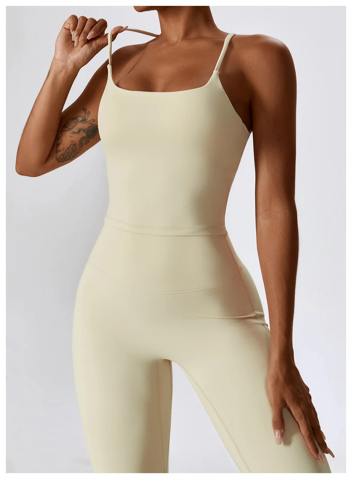 Women Tracksuit Gym Yoga Suit 2PCS Tight Fitting Sports Set Workout Breathable T Shirts Bra Tank Top Loose Bell-bottoms Leggings