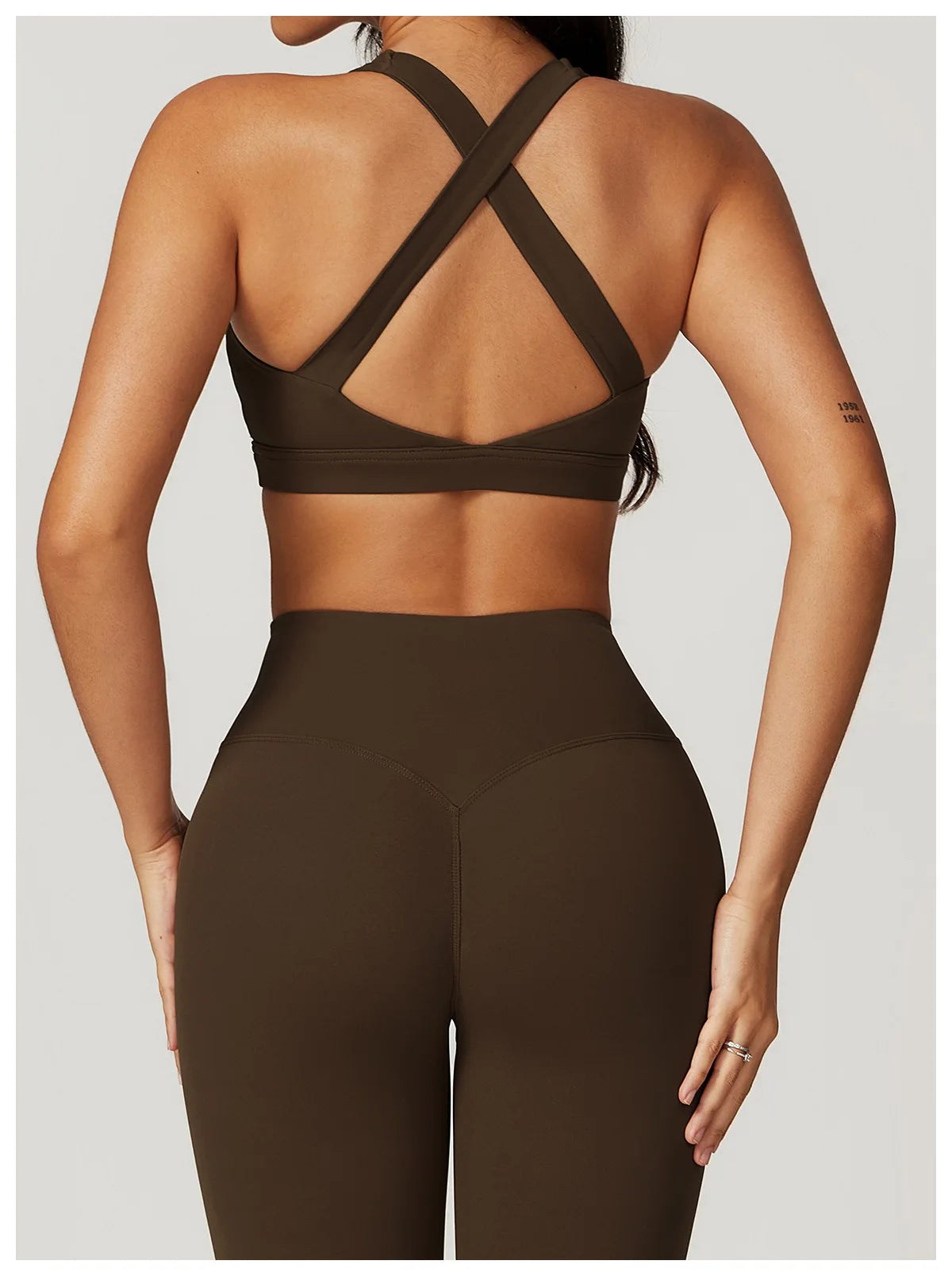 2PCS Women's Tracksuit Athletic Wear Yoga Set Workout Shorts Sportswear Gym Clothing High Waist Leggings Fitness Bra Sports Suit