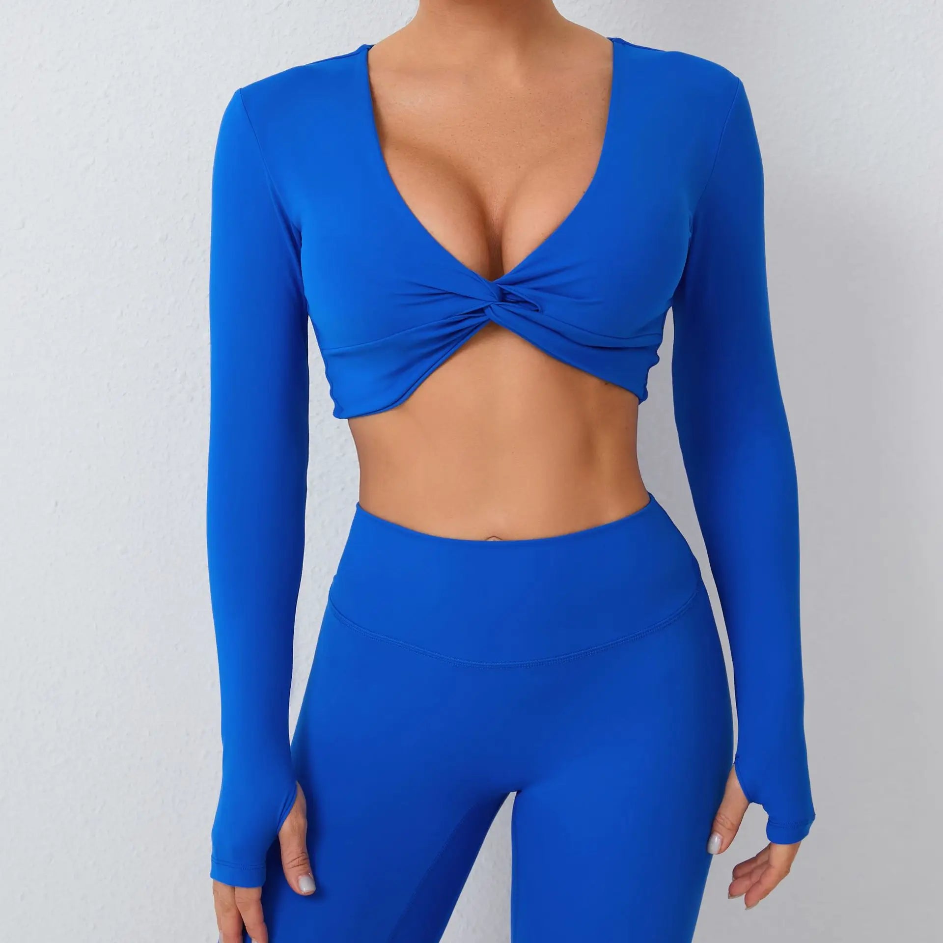 Women Yoga Shirts Crop Top Sexy Long Sleeves Shirts for Women Yoga Sports Fitness Running Gym Clothes Push Up Workout Tops