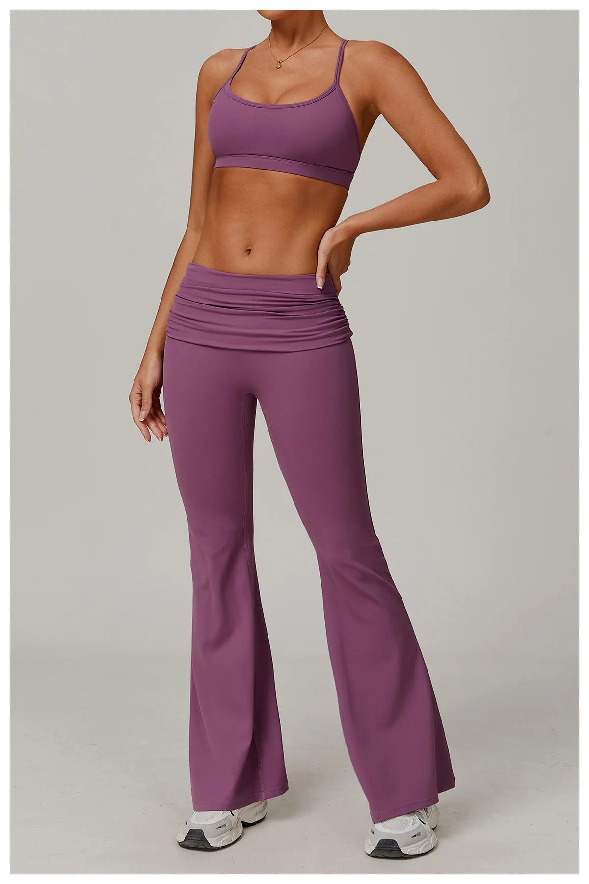 Yoga Clothes 2 Piece Women's Tracksuit Athletic Wear Pilates Fitness Suit Gym Workout Push Up Clothes Sports Bra Leggings Suit