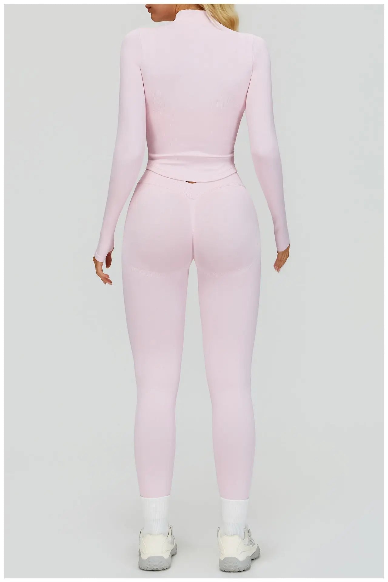 Seamless Yoga Suit 2PCS Sports Set Women Tracksuit Gym Running Workout Clothes Sports Long Sleeve Athletic Wear Yoga Clothing