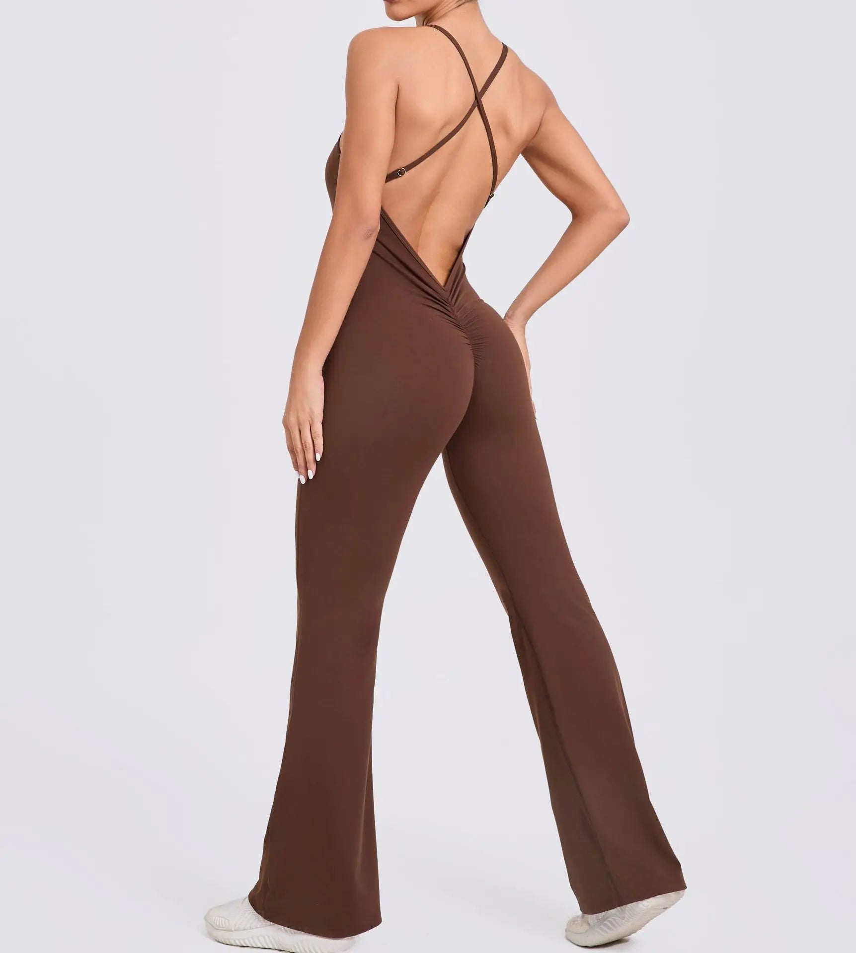Workout Clothes Women Tracksuit Yoga Set Backless Jumpsuits One Piece Fitness Workout Rompers Sportswear Push Up Gym Set