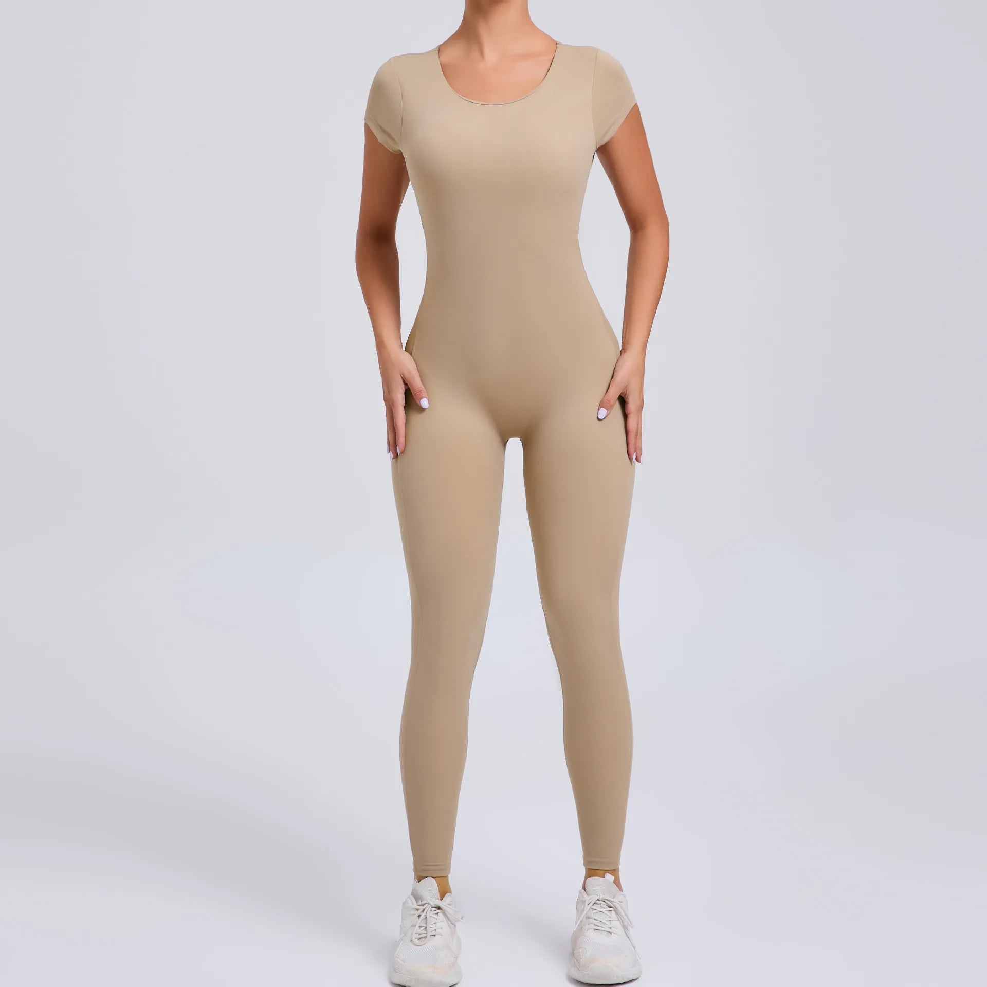 Yoga Suit Women's Jumpsuit One Piece Sports Suit Short Sleeve Gym Clothes Push Up Training Fitness Yoga Bodysuit Sportswear
