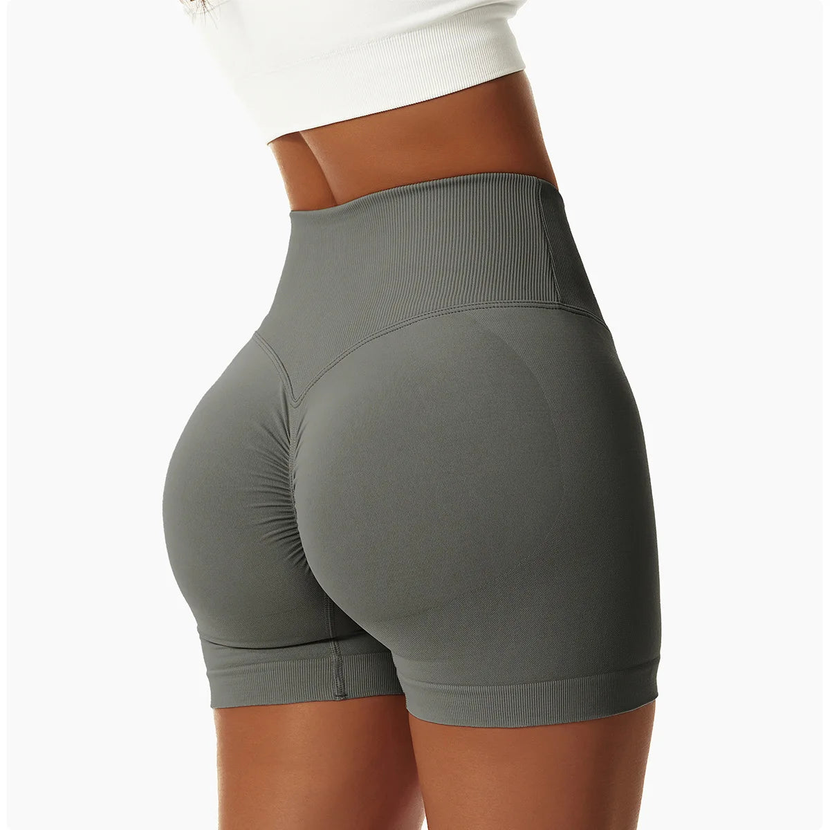 Summer Seamless Yoga Shorts High Waist Elasticity Sports Leggings Women Breathable Cycling Shorts Buttock Lift Gym Shorts Women