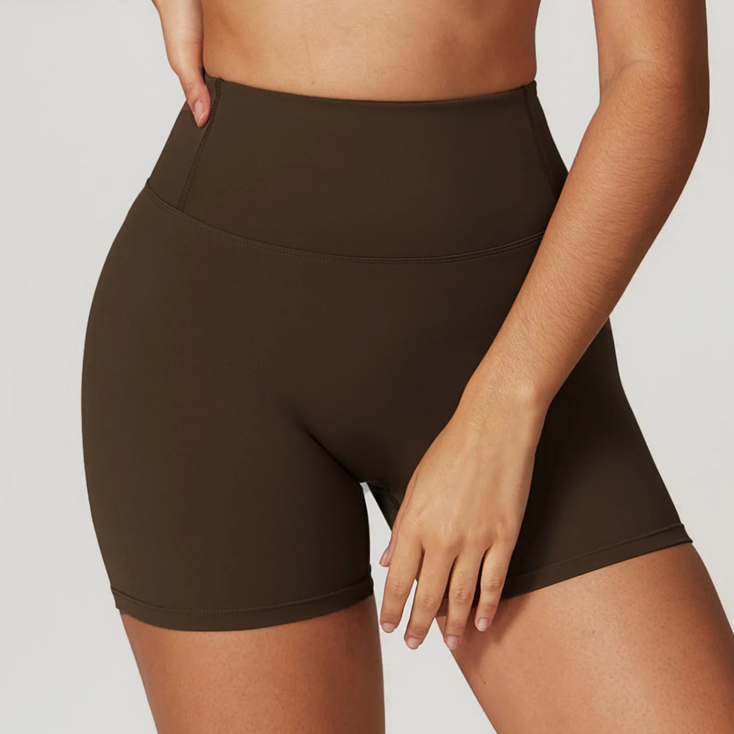 Women's Sports Yoga Shorts High Waist Hip Lift Fitness Running Cycling Quick Dry Breathable Yoga Women's Impact Yoga Shorts