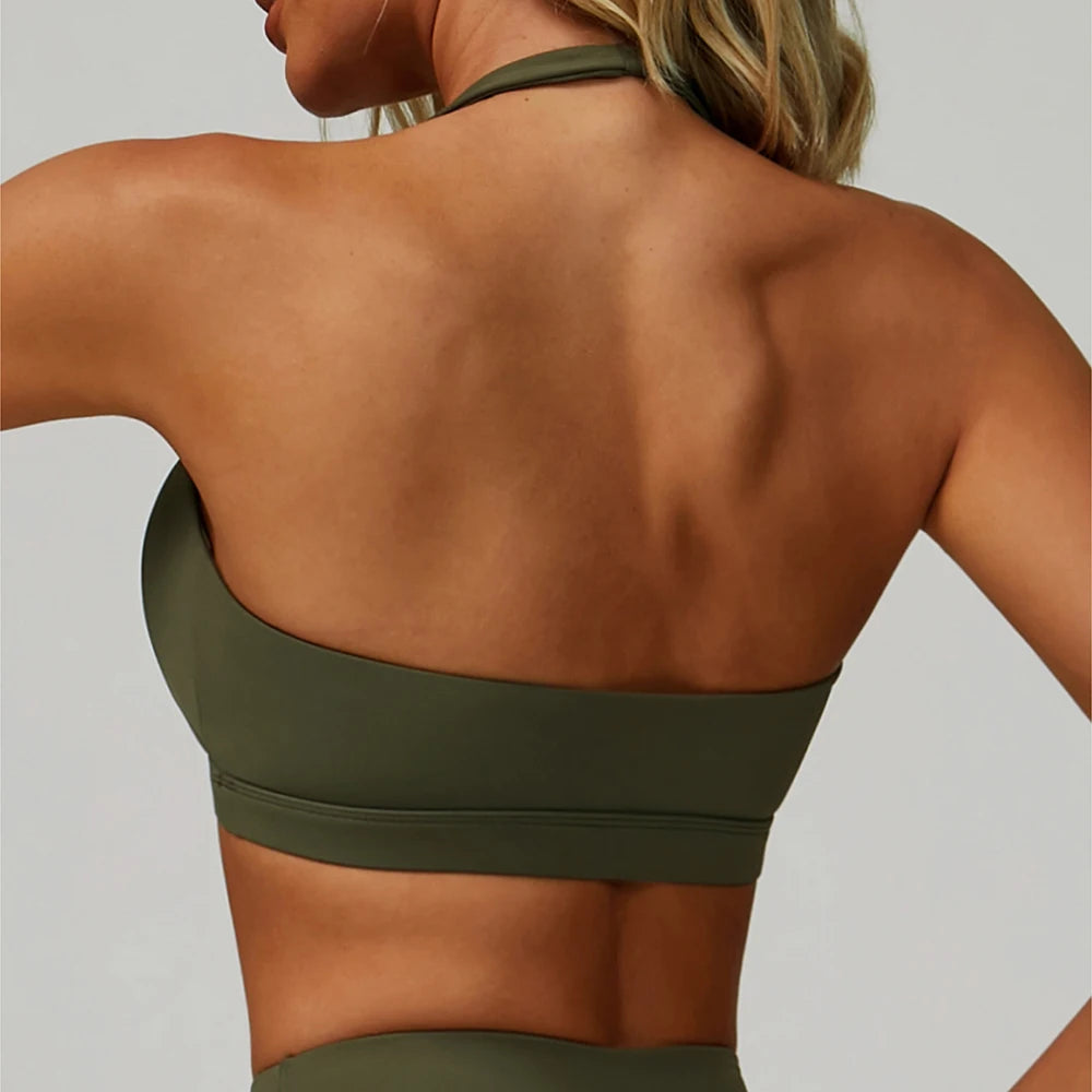 Women Fitness Yoga Bras Race Back Sports Underwear Hanging Neck Bra Women Breathable Underwear For Women Gym High Strength Top