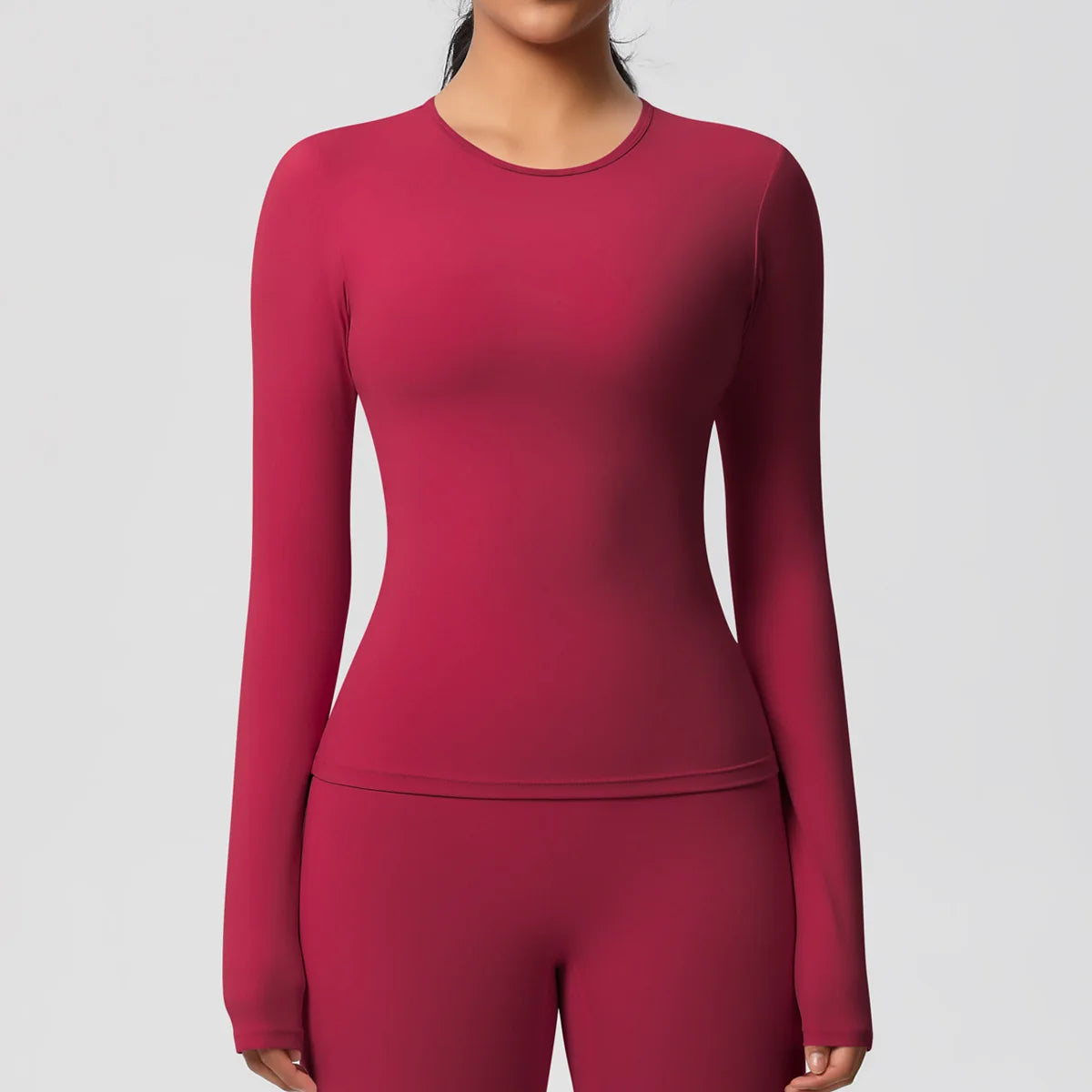 Yoga Shirts For Women Long Sleeve Fitness Running Push Up Gym Clothes Workout Dry Fit Breathable High Elastic Sports Top
