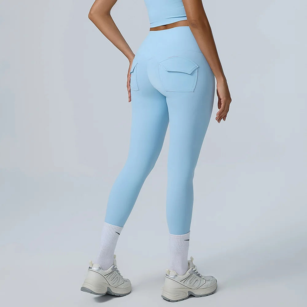 Yoga Leggings Women's High Waist Leggings Butt Lifting Breathable Sports Pants for Women Gym Leggings Pocket Push Up Tight