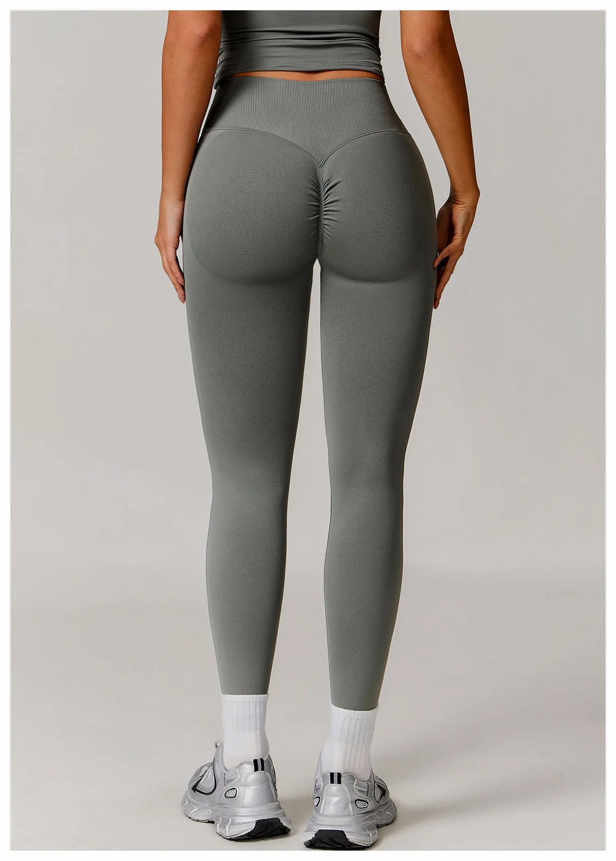 Seamless Yoga Leggings Women Fitness Leggings Running Cycling Pants Cross Waist Head Sports Legging High Waist Workout Gym Tight