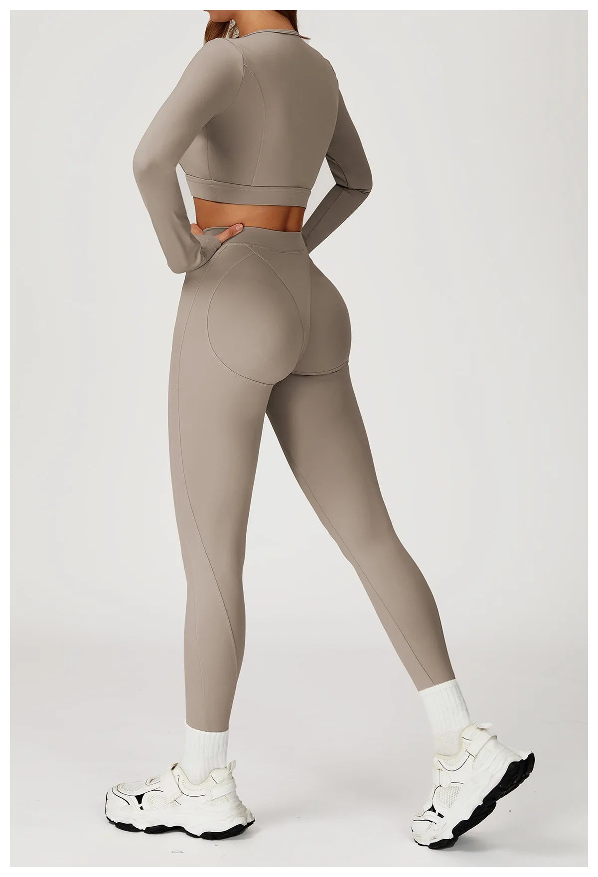 Women Yoga Shirts Crop Top Yoga Long Sleeves Shirts for Women Yoga Sports Running Fitness Gym Clothes Push Up Workout Tops