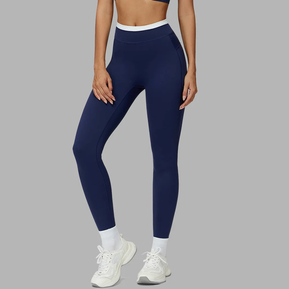 Yoga Leggings Tights Women Fitness Leggings Running Cycling Pants Breathable Sports Leggings High Waist Workout Gym Clothing
