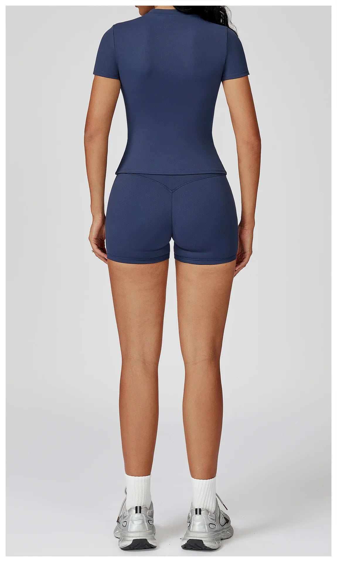 2PCS Yoga Set Sports Suit For Women Fitness Short Sleeve Tracksuits Sports Bra High Waist Leggings Gym Sports Clothes Sportswear