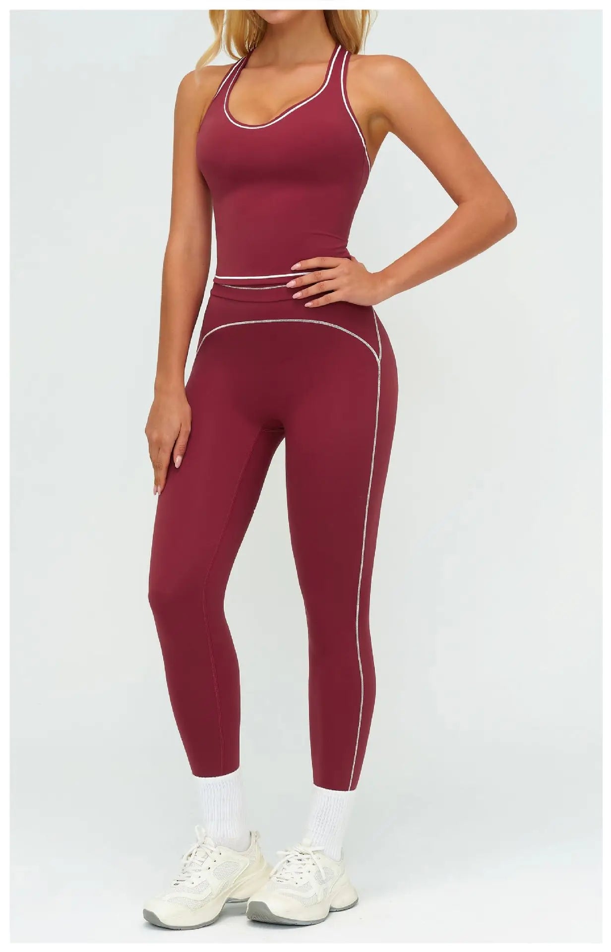 Women Tracksuit 2PCS Yoga Clothes Athletic Wear Fitness Set Gym Outfits Workout Sets Push Up Sports Bra Leggings Suit Sportswear