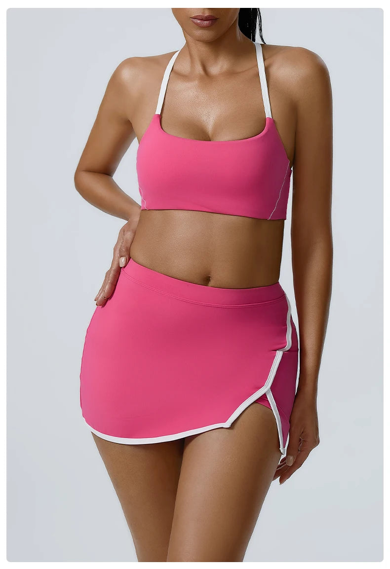 Workout Clothes Women's Tracksuit 2PCS Yoga Set Sportswear Gym Clothing High Waist Leggings Sportswear Fitness Sports Bra