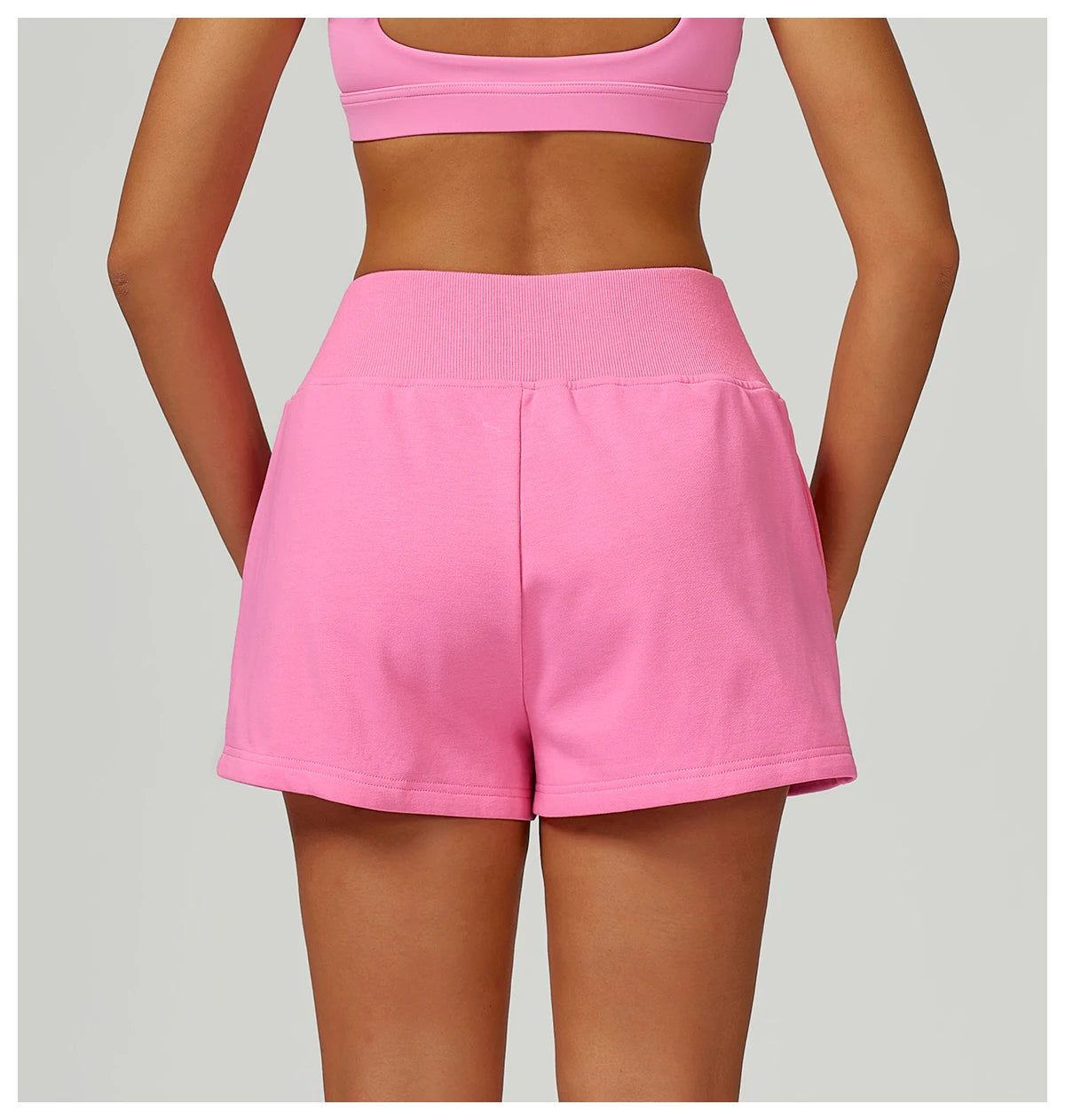 Winter High Waisted Sports Shorts Women's Pocket Drawstring Yoga Shorts Outdoor Sports Shorts Casual Versatile Running Shorts