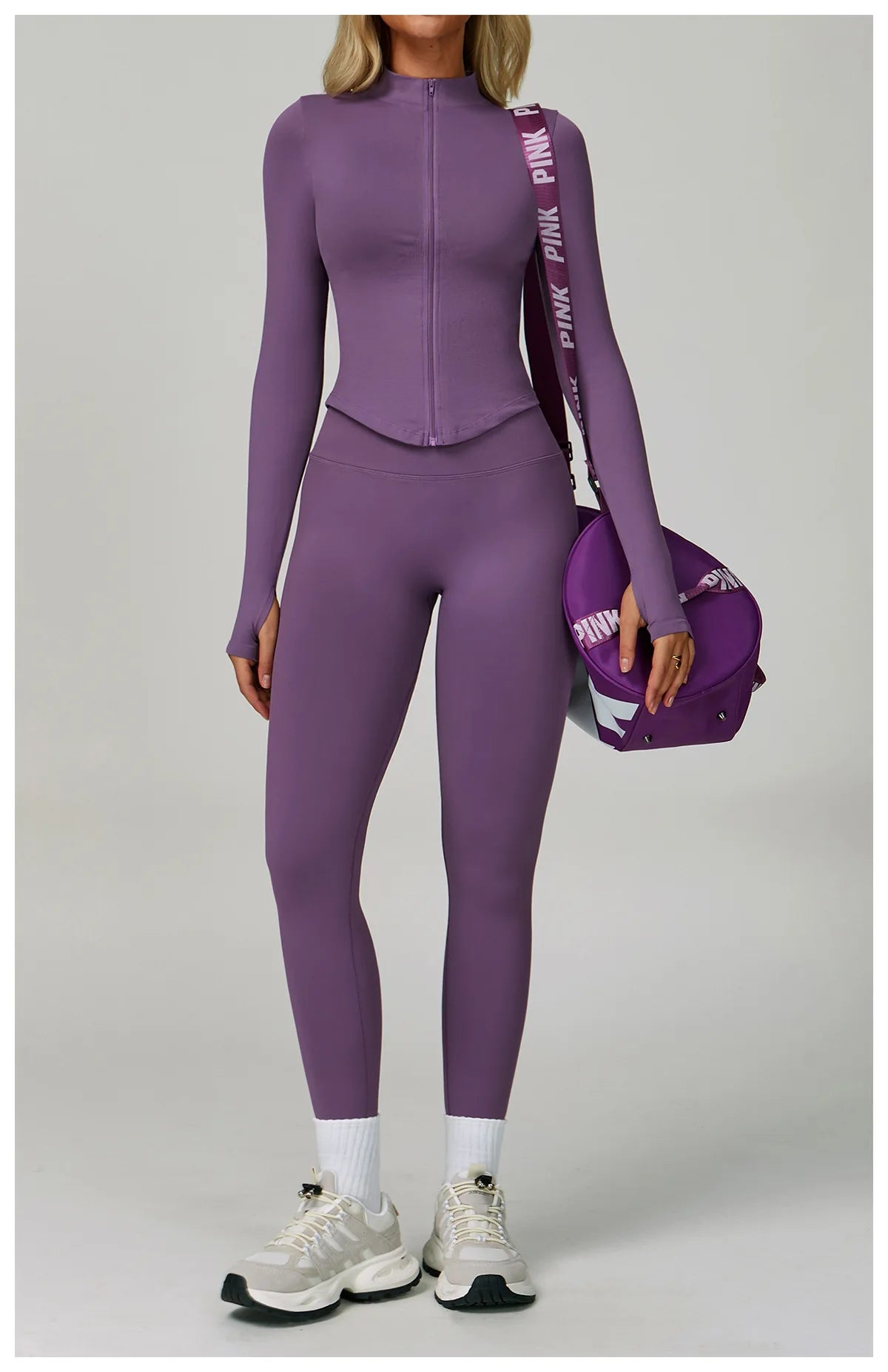 2/3PCS Yoga Suit Sports Set Women Tracksuit Gym Set Seamless Running Workout Set Push Up Long Sleeve Sports Jacket Yoga Clothing