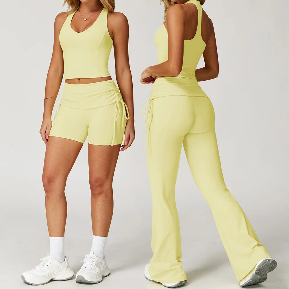 2PCS Yoga Set Workout Sets Women Tracksuit Gym Clothes Push Up Fitness Outfits Running Workout Sportwear Sport Bra Leggings Suit