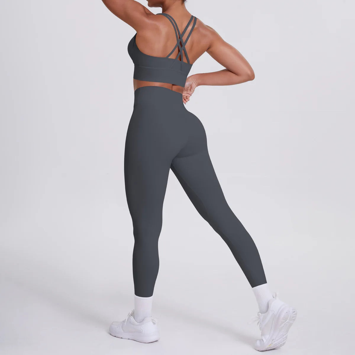 JJUREN Seamless Yoga Suit Women Tracksuit Sports Bra High Waist Leggings Yoga Outfit Gym Set Fitness Workout Clothes Sportswear