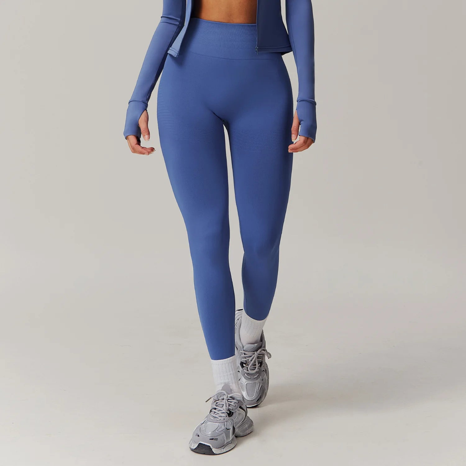 High Waist Seamless Leggings Women Fitness Running Yoga Pants Ribbed Leggings Energy Gym Tights Leggings Casual Workout Leggings