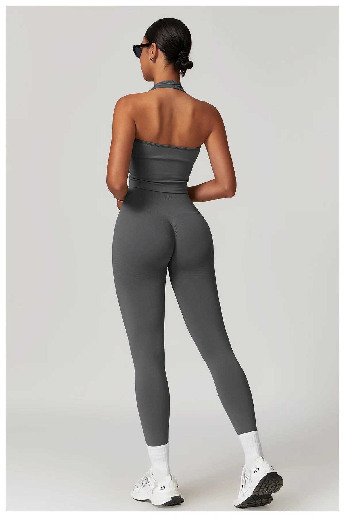 High Waist Seamless Leggings Women Fitness Running Yoga Pants Ribbed Leggings Energy Gym Tights Leggings Casual Workout Leggings