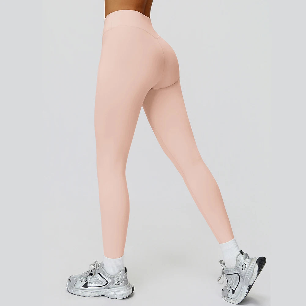 Yoga Leggings Women Running Cycling Pants Fitness Leggings Breathable Sports Leggings High Waist Push Up Workout Gym Clothing