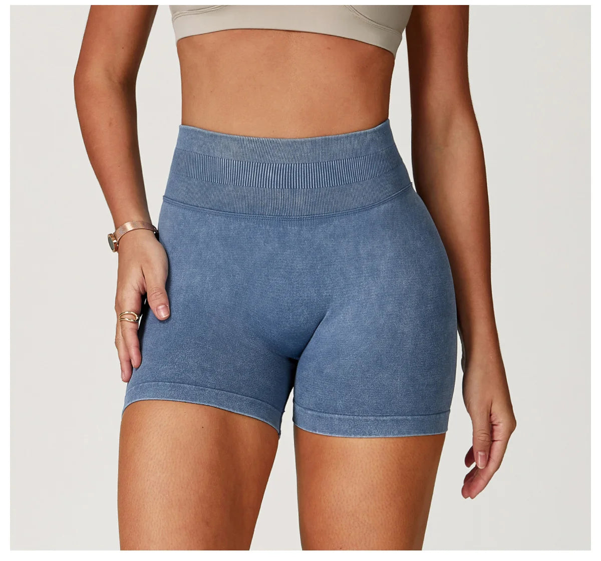 Sand Washed Yoga Shorts Women Yoga Shorts High Waist Workout Shorts Fitness Yoga Lift Butt Fitness Yoga Gym Running Short Pants