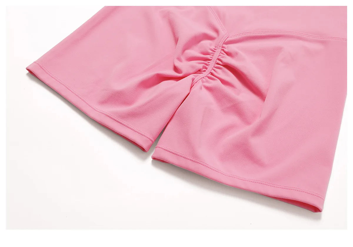 Sports Short Women Yoga Legging Shorts Squat Proof High Waist Running Fitness Shorts Quick Drying Cycling Workout Gym Shorts