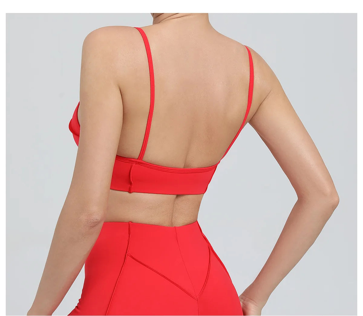 Sports Bra Anti-Sweat Fitness Top Women Yoga Bra Shockproof Crop Top Push Up High Strength Sport Bra Breathable Gym Workout Top
