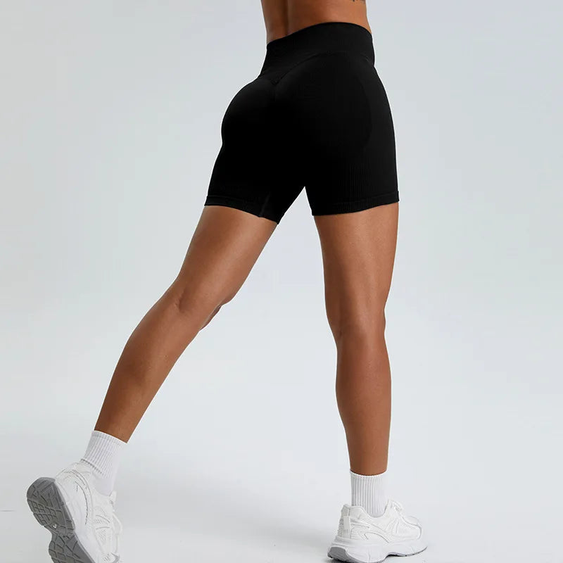 Workout Shorts for Women High Elastic Gym Shorts Seamless Push Up Fitness Sports Shorts Running Women Short Sports Yoga Leggings