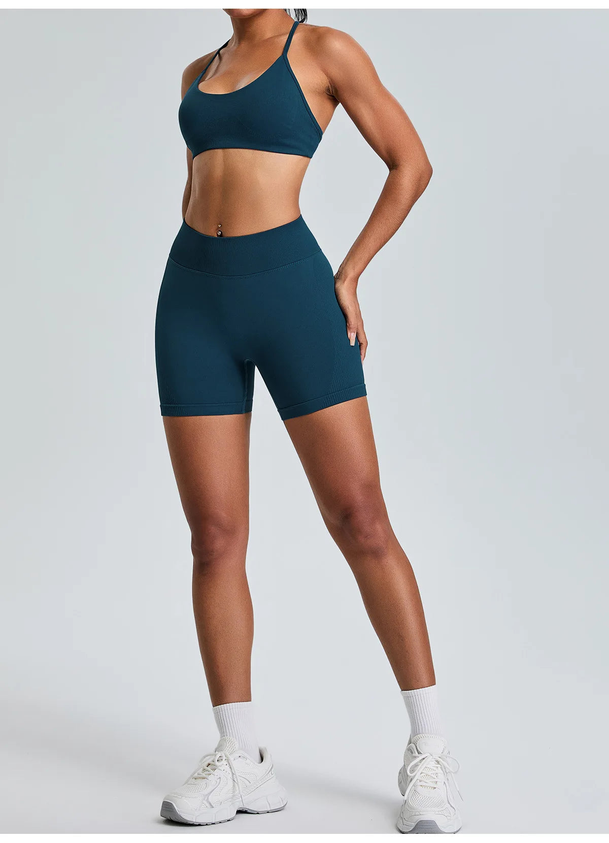 Seamless Yoga Shorts Women High Waist Workout Shorts Fitness Yoga Lift Butt Fitness Yoga Gym Running Sports Shorts Sportswear