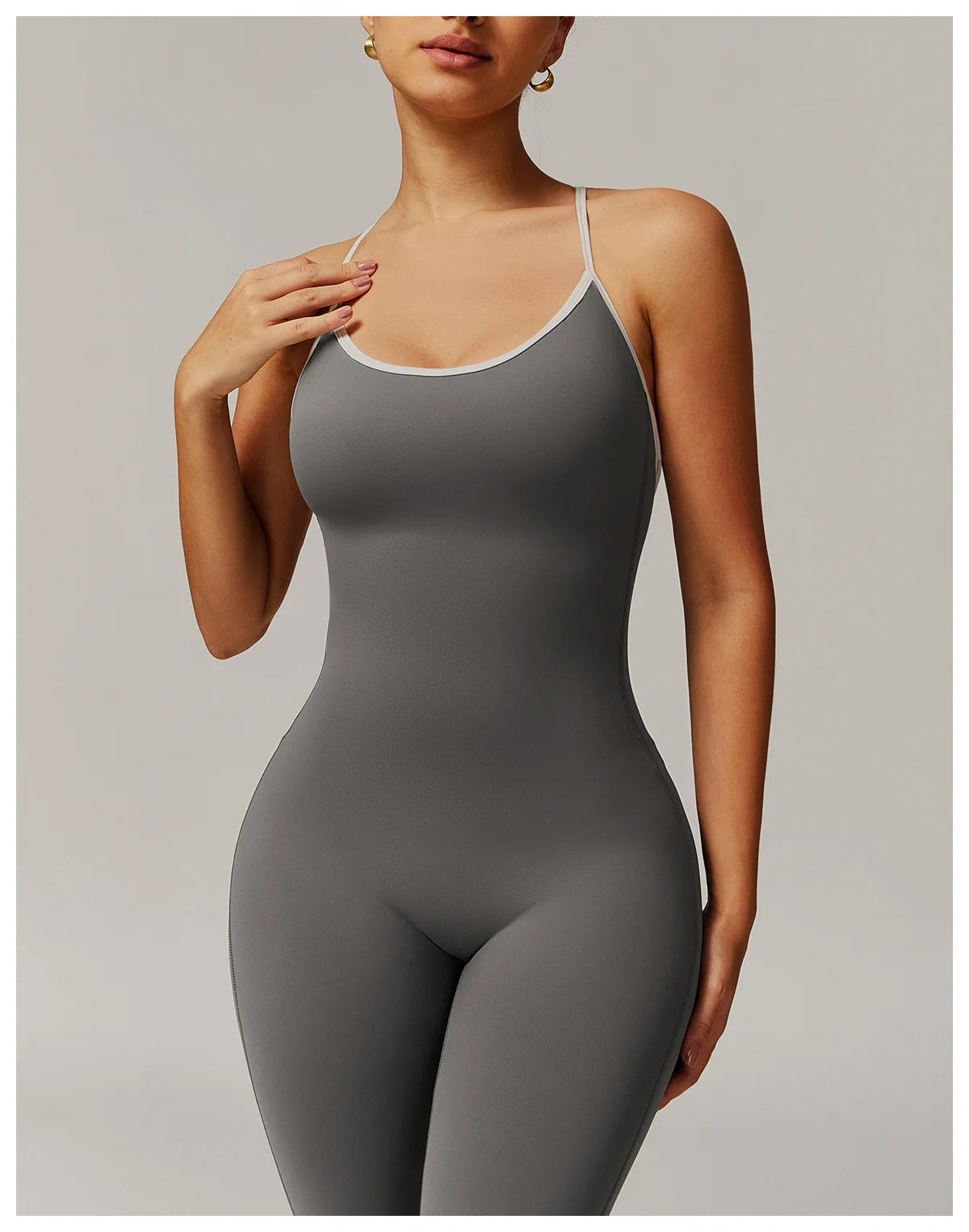 Sexy Back V Jumpsuit Gym Set Women Training Yoga Suit Sportswear Women Sports Jumpsuit Fitness Rompers Stretch Workout Bodysuits