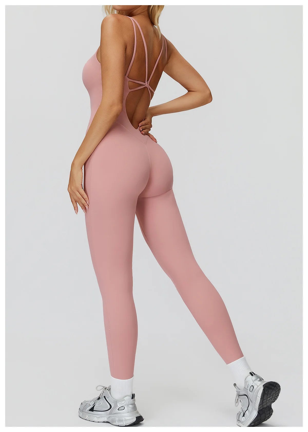 Women's Tracksuit Yoga Set Jumpsuits One Piece Fitness Rompers Sleeveless Sportswear Gym Set Push Up Bodysuits Workout Clothes