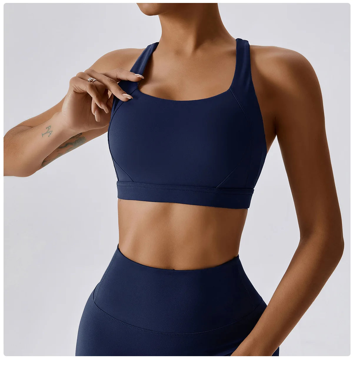 Breathable Sports Bra Shockproof Crop Anti-sweat Fitness Top Women Yoga Bra Push Up Sport Gym Running Workout Top Soft Underwear