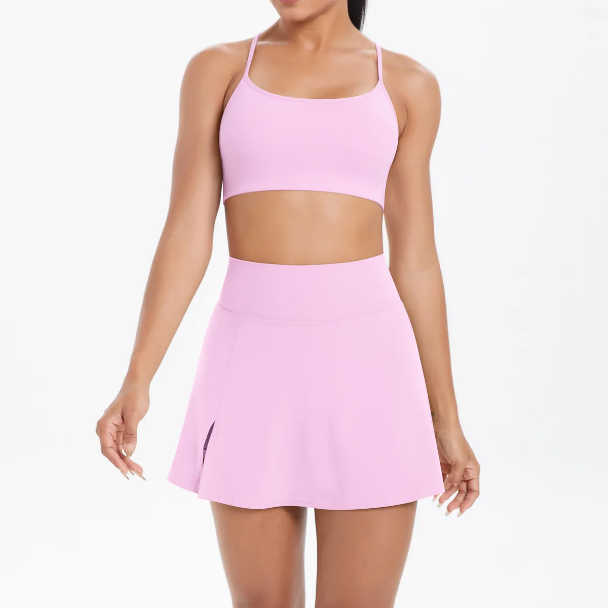 Yoga Outfits Women Tracksuit Sport Bras Shorts Workout Set Women Yoga Clothes Fitness Yoga Short Skirt Gym Set Yoga Sets