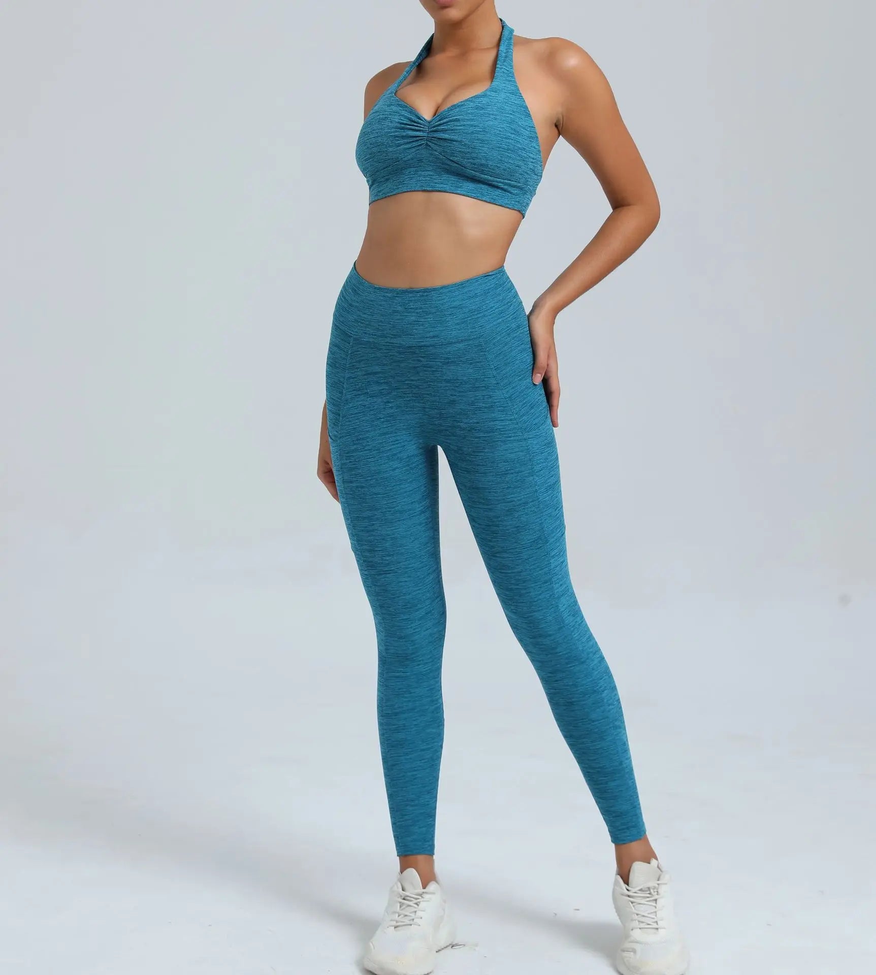 Fitness Suit Women Tracksuit Yoga Set Sportswear Workout Clothes Sports Bra High Waist Leggings Gym Clothing Sports Suits