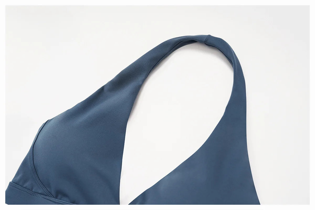 Women Impact Sports Bra Seamless Halter Top High Support Push-up Open Back Gym wear Fitness Push Up Yoga Bra Workout Underwear