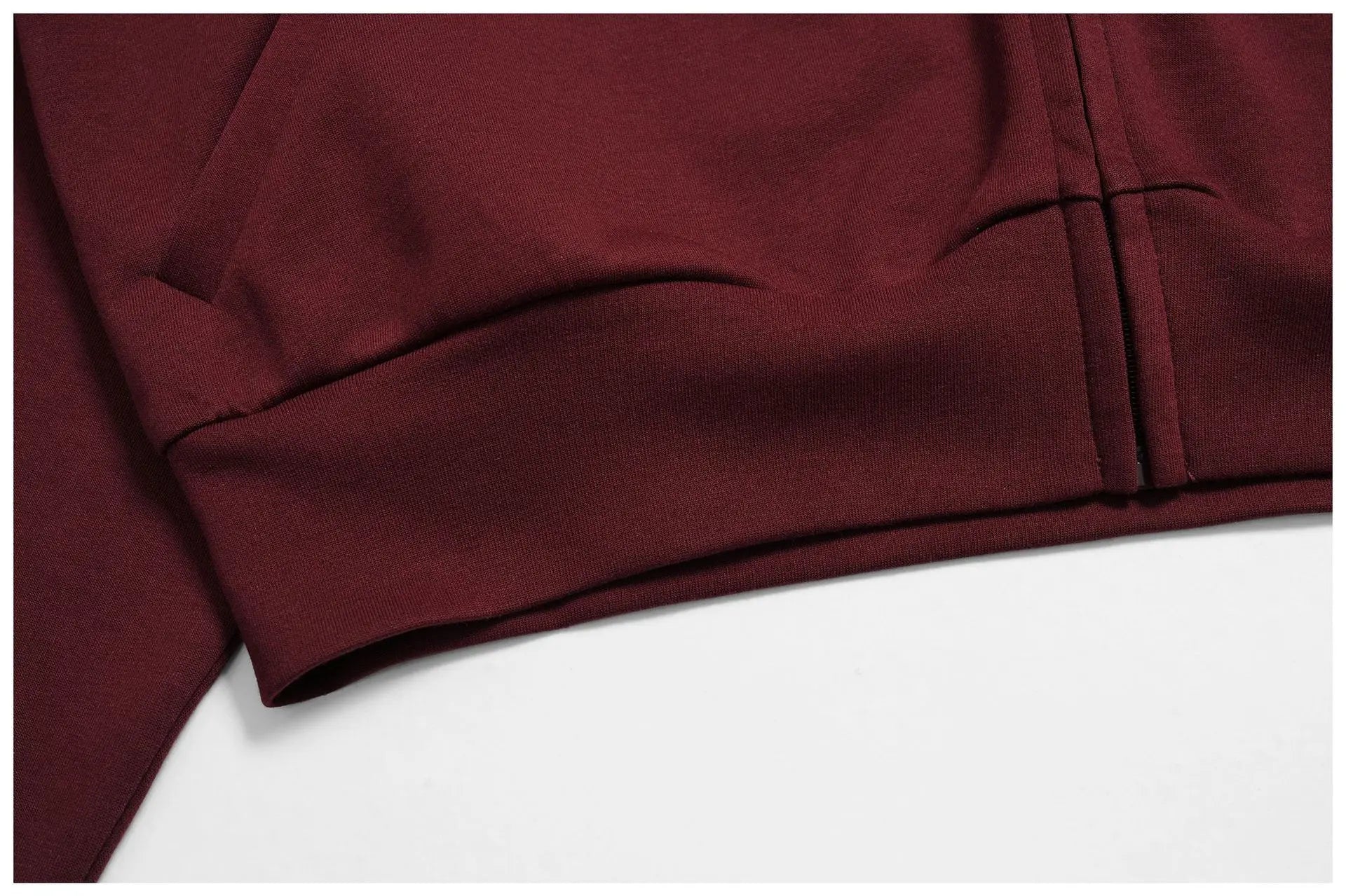 Winter contrasting hoodie jacket high neck windproof zipper long sleeved women pocket thick hoodie outdoor sports cycling jacket