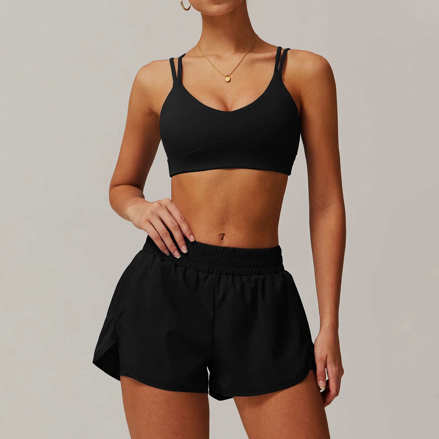 Women Yoga Suit 2PCS Sports Set Quick-Drying Gym Set Women Tracksuit Running Bra Workout Long Sleeve Sports Shirt Yoga Clothing