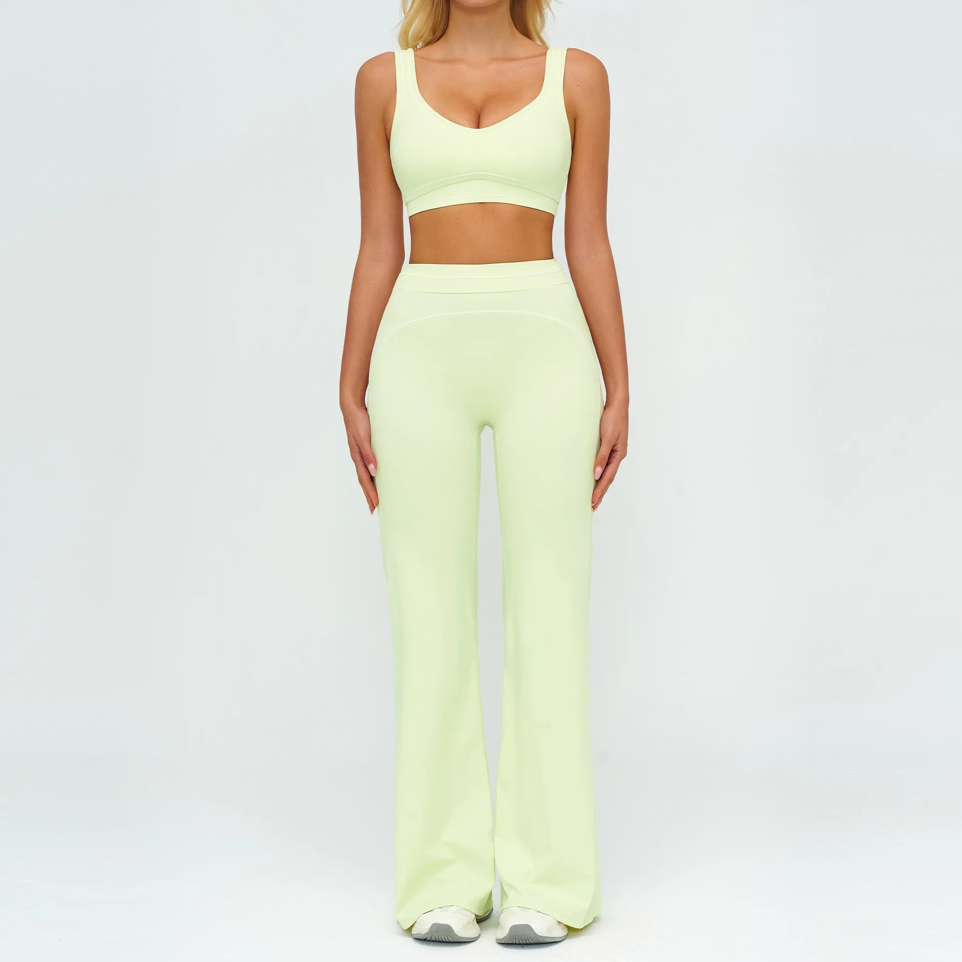 Women's Tracksuit Yoga Set 2PCS Sport Suit Gym Wear Workout Clothes Gym Outfits High Waist Legging Fitness Bra Set Sports Suits