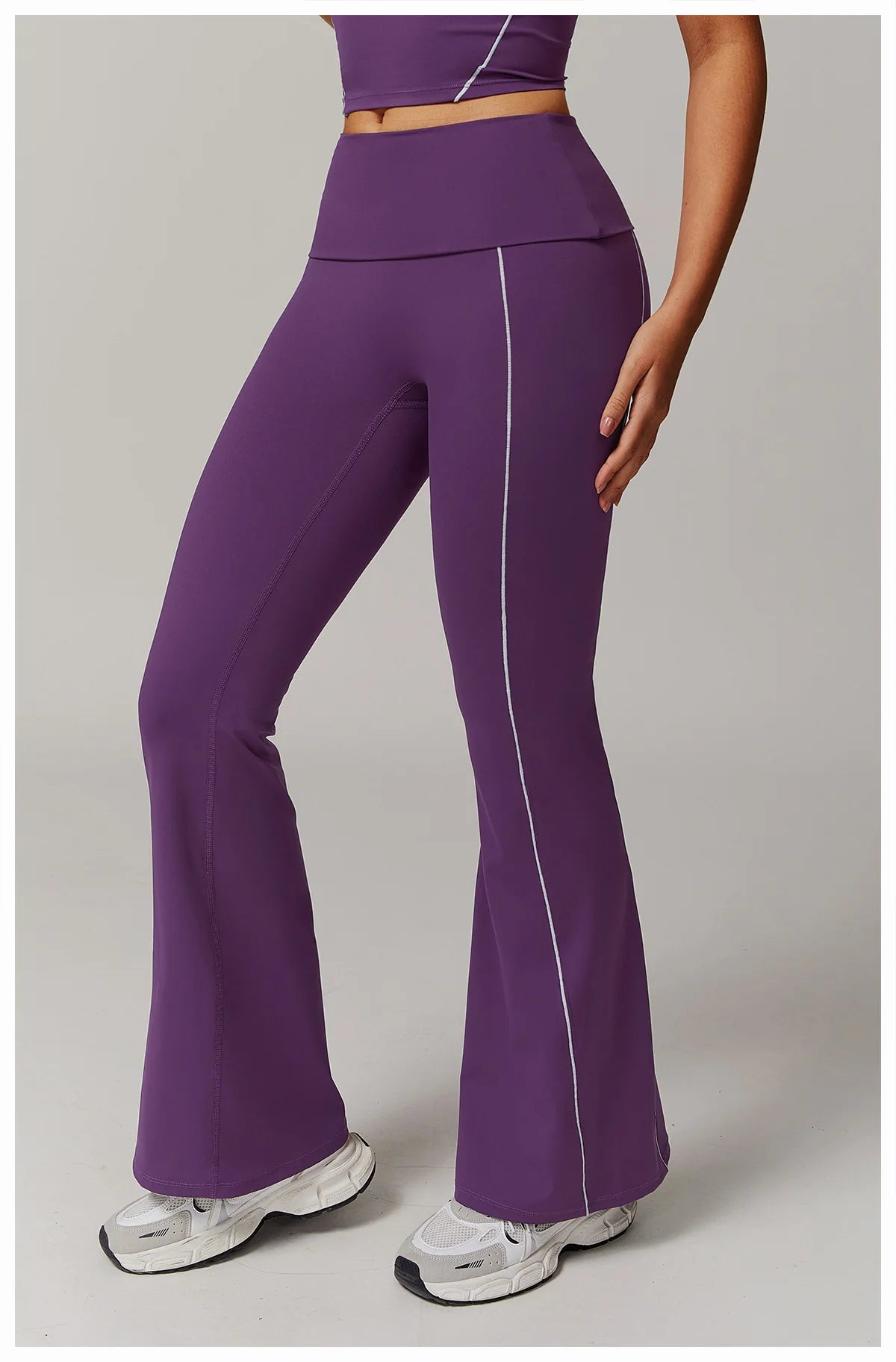 Fitness Bell-bottoms Women Sport Leggings High Waist Wide Leg Pants Yoga Leggings Gym Quick Dry Push Up Slim Pants Female Tights