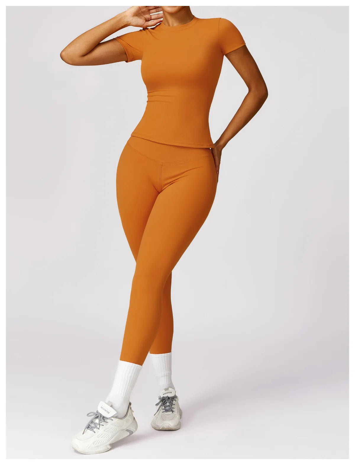 Yoga Shirts Women Top Quick Dry Running Tops Tights Push Up Workout Gym Clothes Female Short Sleeve Fitness Sports T-Shirts