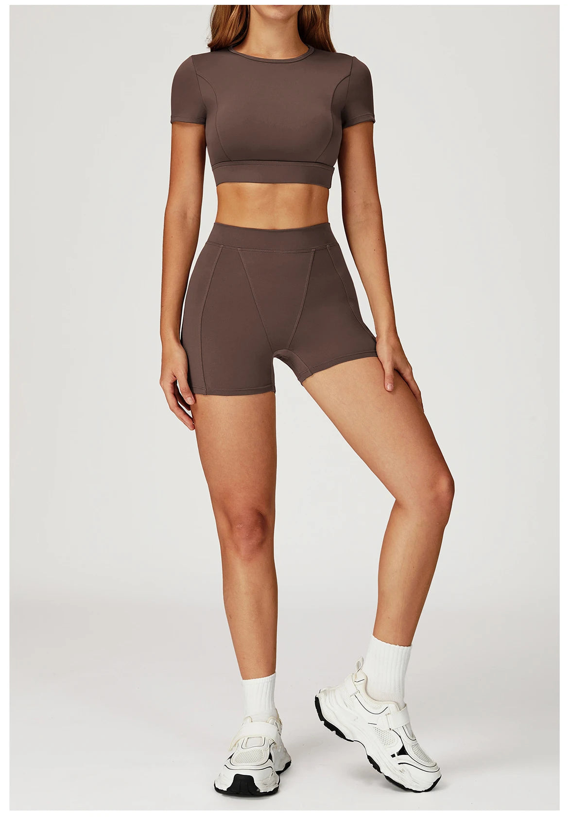 2PCS Yoga Set Gym Clothes Sportswear Yoga Suits For Women Outfits Fitness Set Tracksuits Sports Bra Gym Long Sleeved Leggings