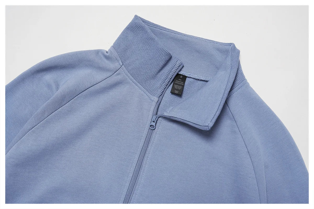 Winter Yoga Long Sleeved Women's Standing Collar Sweatshirt Windproof Zipper Warm Sweatshirt Loose Outdoor Running Sports Jacket