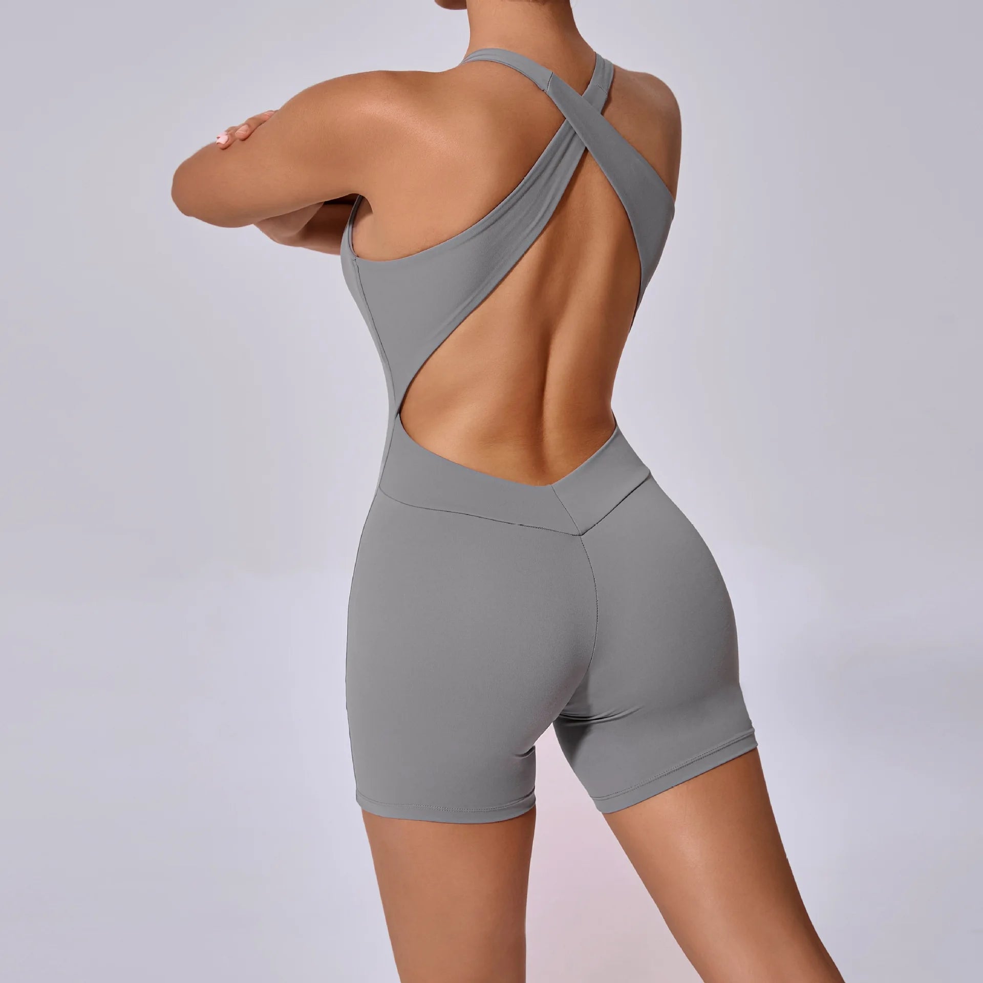 Yoga Bodysuit Women's Jumpsuits Yoga Set Gym Clothes Fitness Suit Push-up Workout Tracksuit Dance Fitness Bodysuit Athletic Wear