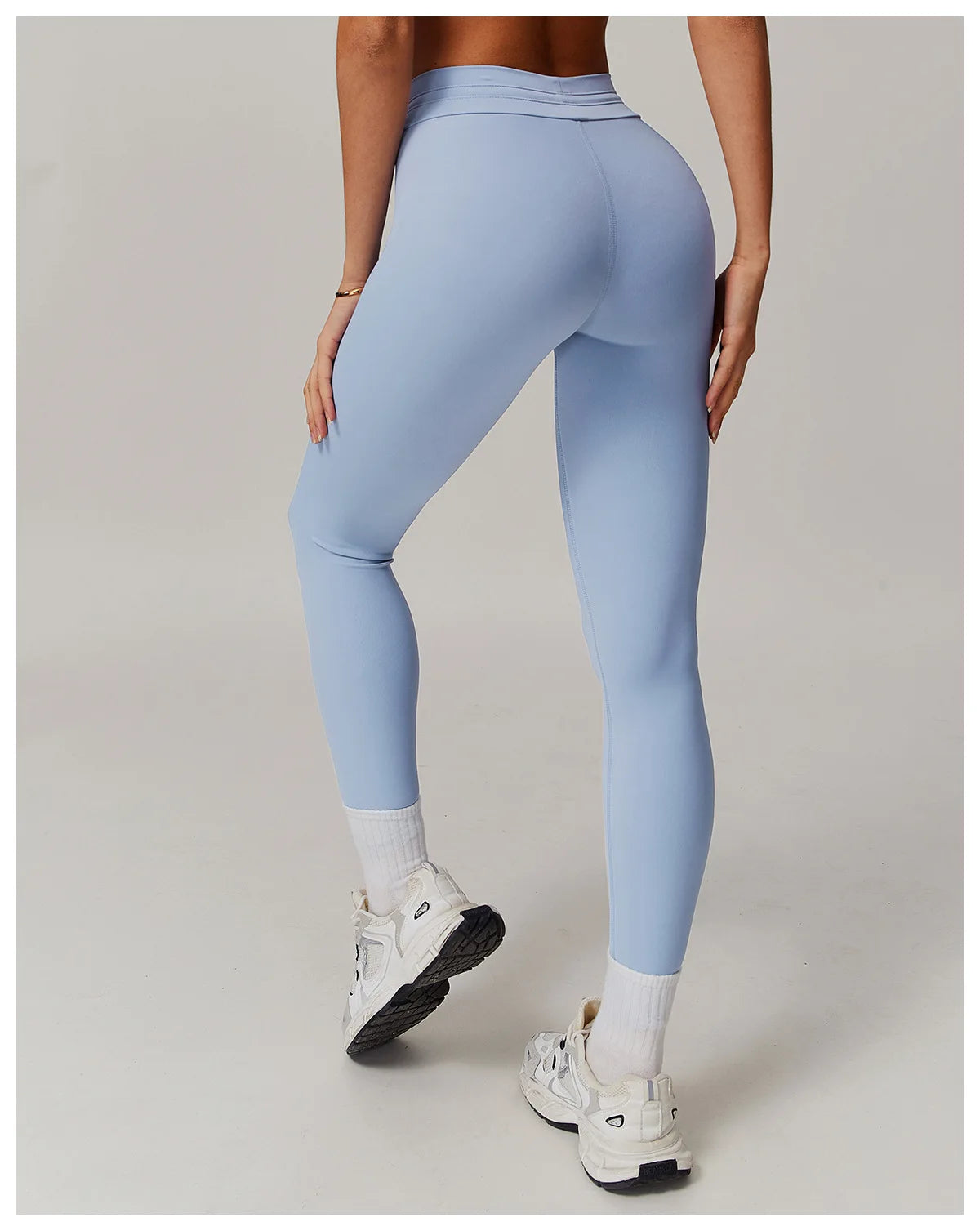 Women Gym Leggings Workout Yoga Sports Pant Stretchy High Waist Straps Leggings Fitness Tights Sports Push Up Activewear Pants