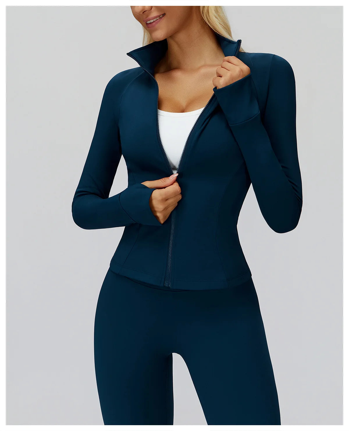 Yoga Set 2PCS Women Tracksuit Sportswear Workout Clothes Athletic Wear Gym Overalls Legging Fitness Top Long Sleeve Sports Suits