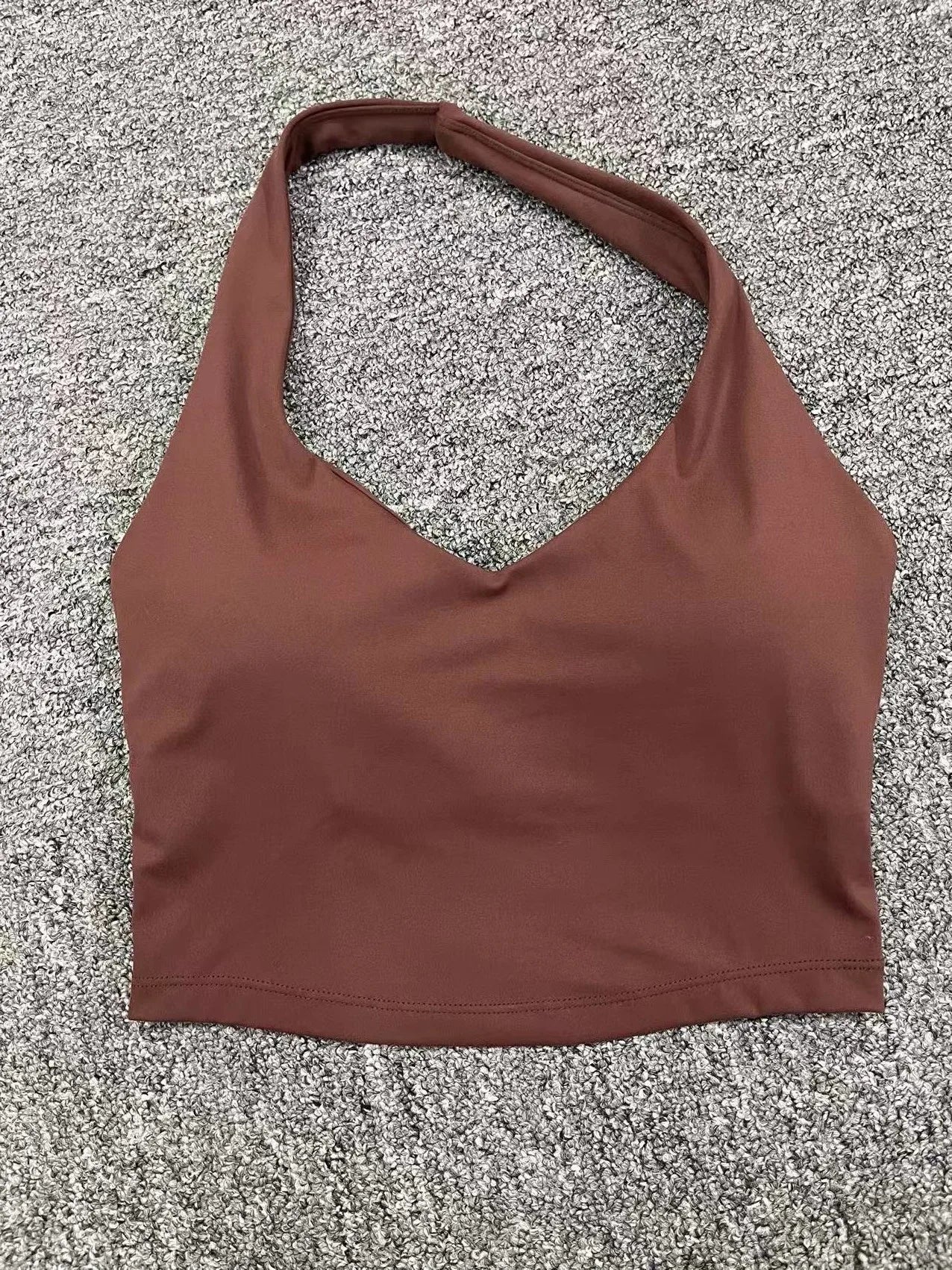 Women Hanging Neck Yoga Sports Bra Breathable Shock Proof Gym Workout Fitness Push Up Top Yoga Running Sportswear Vest Bra