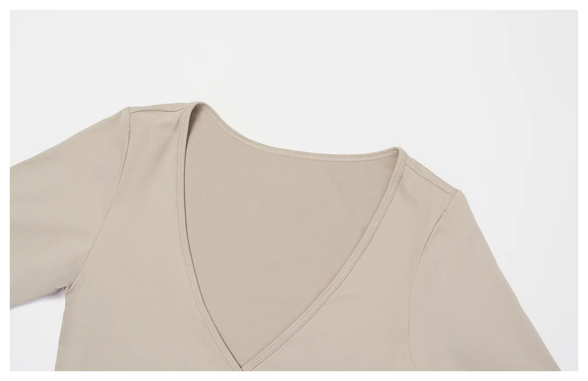Women Yoga Crossover Strap Long Sleeve Cover-up T-shirts Pilates Running Outdoor Sports Loose Tops Breathable Soft Gym Fitness