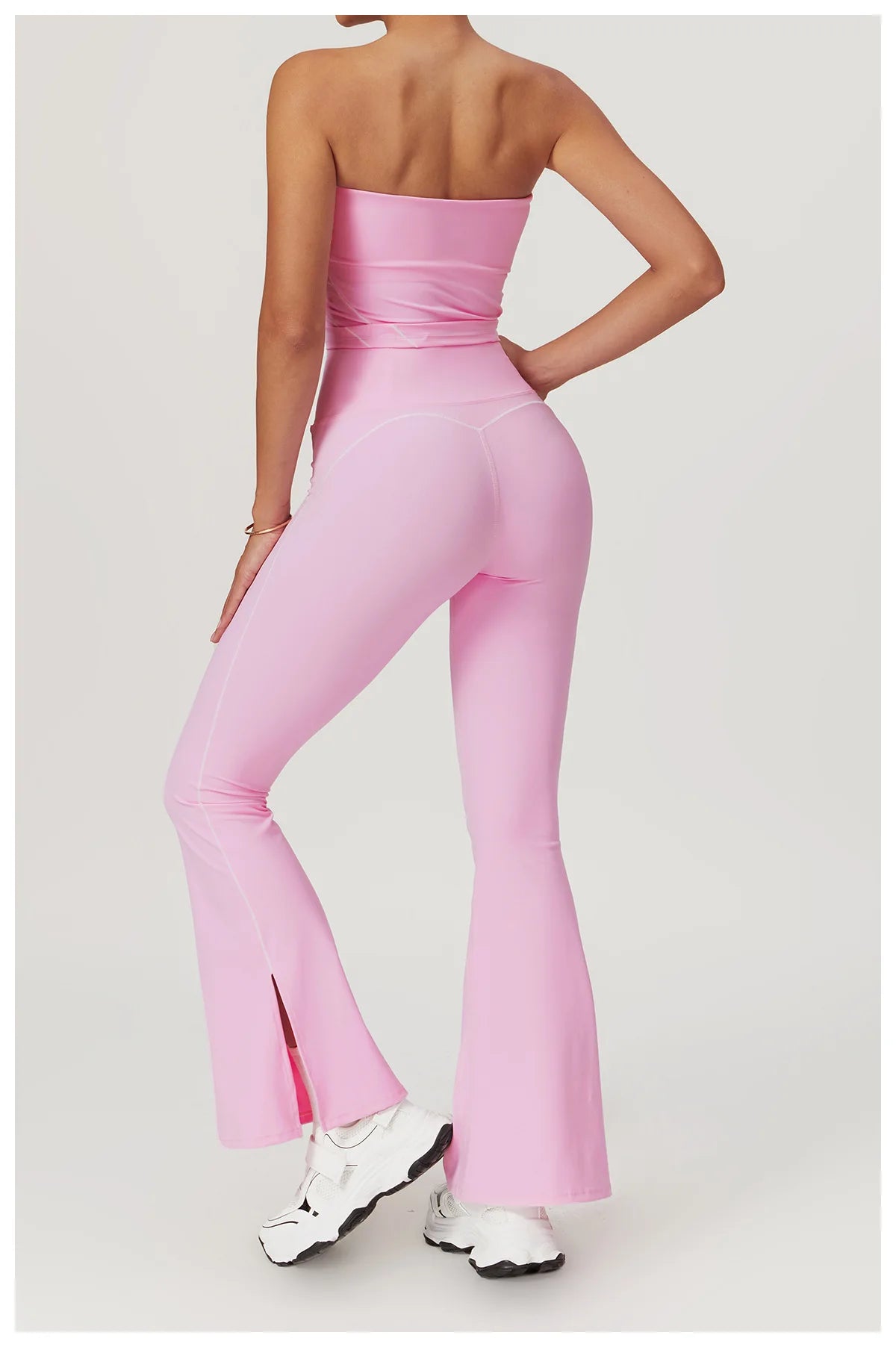 Yoga Flare Leggings Women Bell-bottoms Fitness Push Up High Waiste Wide Leg Workout Pants Gym Elastic Tights Exercise Sport Pant