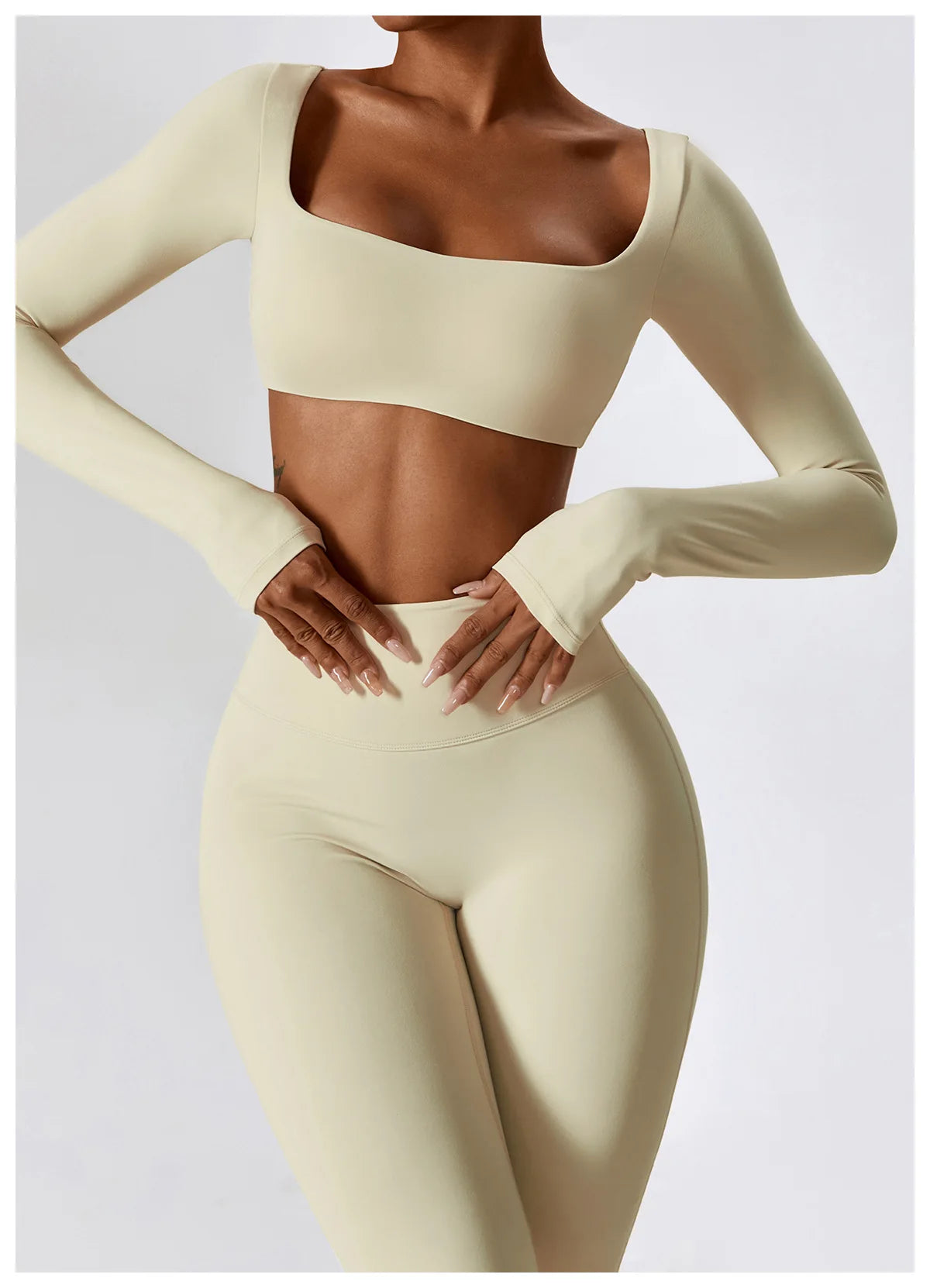 Women Tracksuit Gym Yoga Suit 2PCS Tight Fitting Sports Set Workout Breathable T Shirts Bra Tank Top Loose Bell-bottoms Leggings